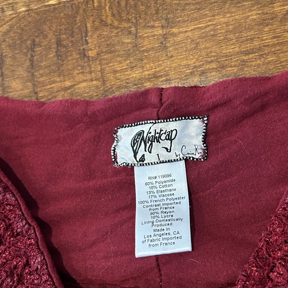 - Nightcap Clothing Autumn leaf lace pants - red - Picture 4 of 4